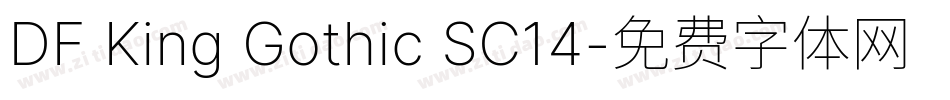 DF King Gothic SC14字体转换